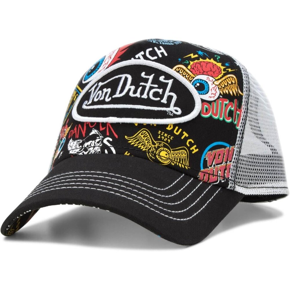 Monogram Trucker Cap Mesh Back Adjustable Snapbac… - image 1